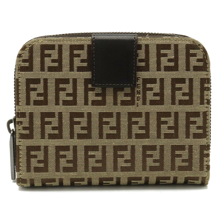 楽天市場】【財布】FENDI フェンディ ズッキーノ 2つ折財布 二つ折り  