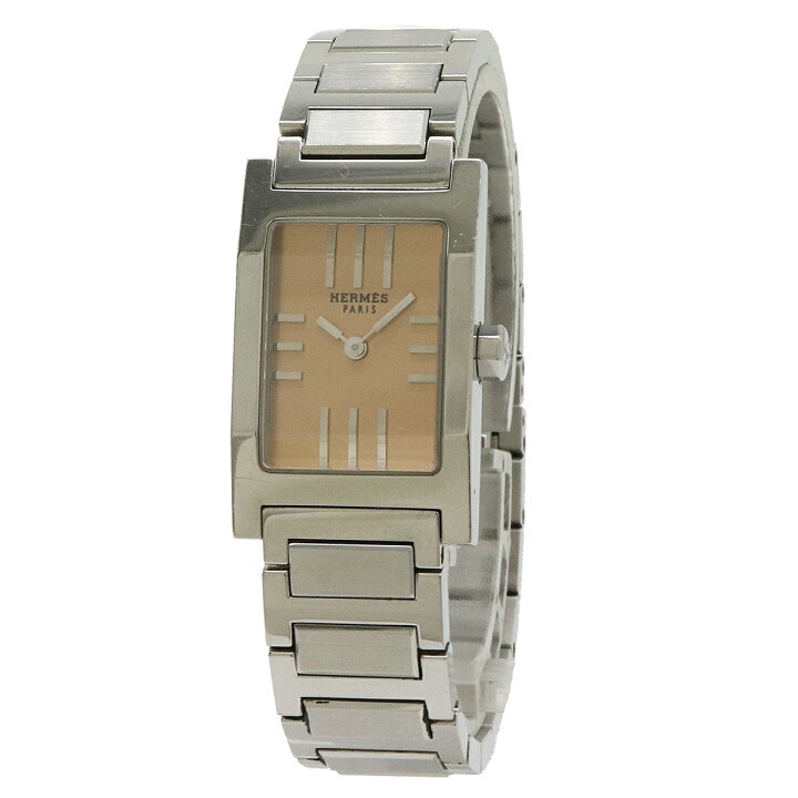 楽天市場】HERMES エルメス タンデム ピンク文字盤 SS レディース QZ  