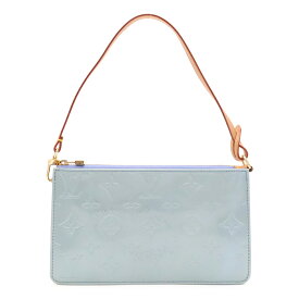 LOUIS VUITTON ルイ ヴィトン モノグラムヴェルニ レキシントン アクセサリーポーチ ハンドバッグ 2WAY ラヴァンド ラベンダー ブルー M91222 【中古】