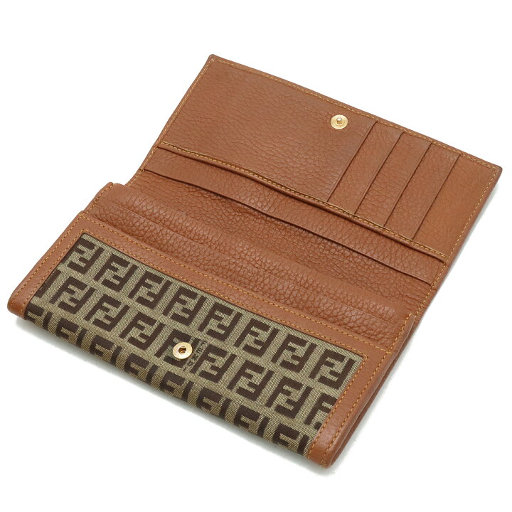 楽天市場】【財布】FENDI フェンディ ズッキーノ 2つ折長財布 二つ折り  