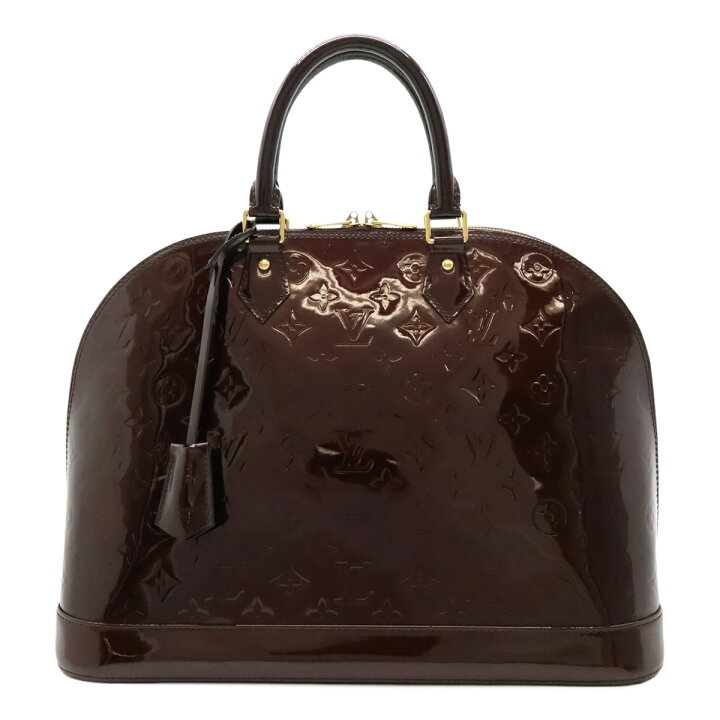 楽天市場】LOUIS VUITTON ルイ ヴィトン モノグラムヴェルニ アルマGM 