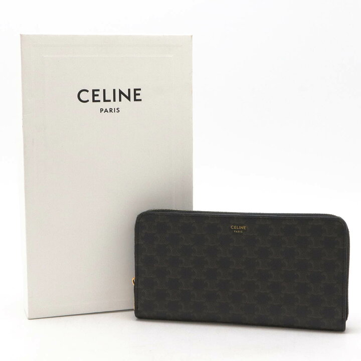 楽天市場】CELINE セリーヌ トリオンフ ラージ ジップウォレット  