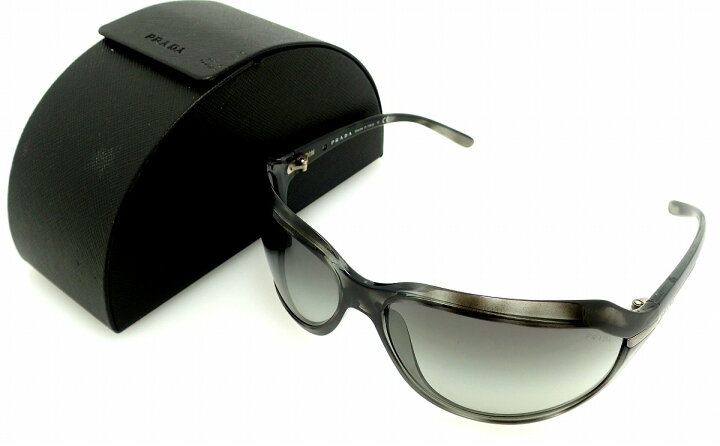 楽天市場】PRADA プラダ サングラス ブラック グレー スモーク  