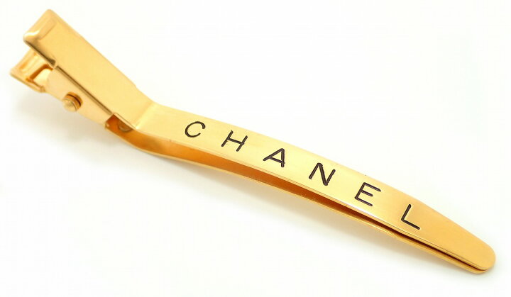 楽天市場】CHANEL シャネル ロゴ バレッタ ヘアクリップ 髪留め  