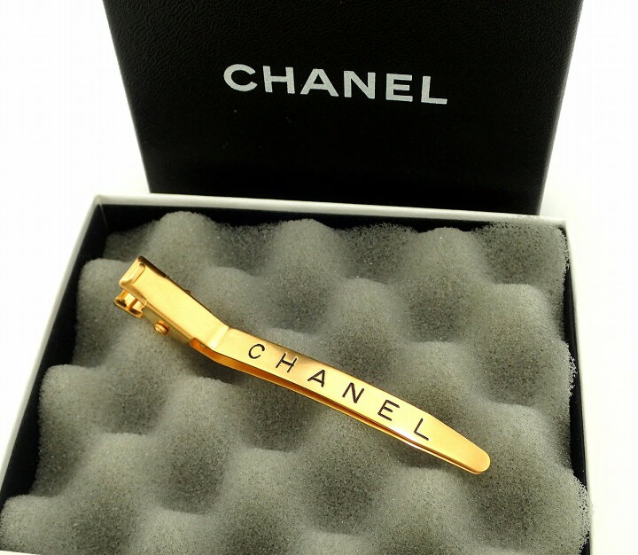 楽天市場】CHANEL シャネル ロゴ バレッタ ヘアクリップ 髪留め  