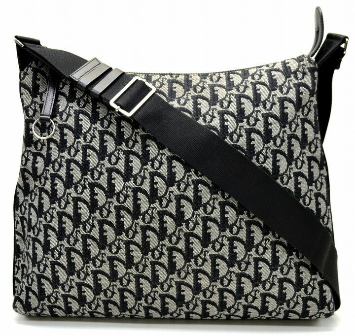 2508-288｜美品｜ディオール ショルダーバッグ ブラック トロッター  