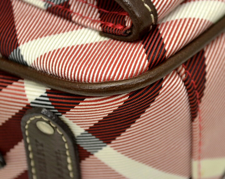 BURBERRY ブルーレーベル ショルダーバッグ 語らう キャンバス オレンジ 