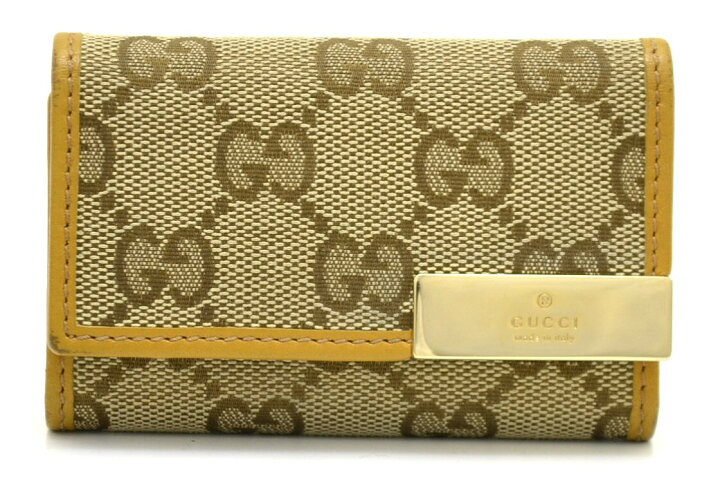 楽天市場】GUCCI グッチ GGキャンバス ロゴプレート 6連キーケース  