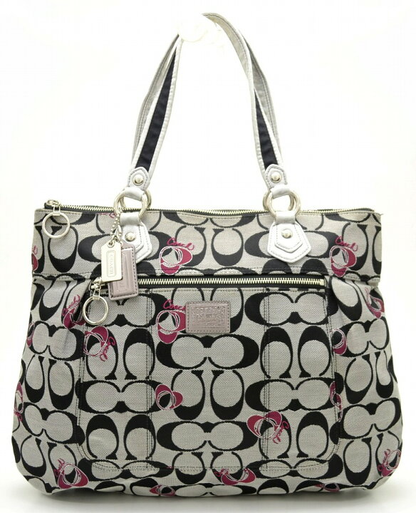楽天市場】【バッグ】COACH コーチ ポピー シグネチャー グラム トート  
