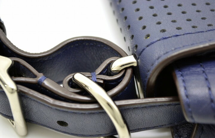 コーチ ハンドバッグ - デニム×レザー F25884 チェーン ゴールド金具  