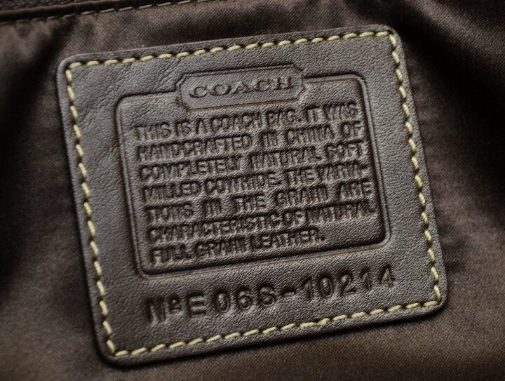 楽天市場】【バッグ】COACH コーチ ハンプトンズレザー キャリーオール 