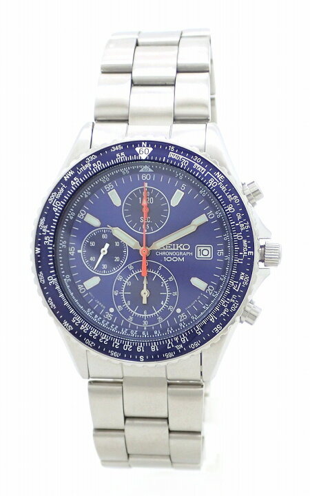 楽天市場】【ウォッチ】SEIKO セイコー クロノグラフ デイト ブルー 