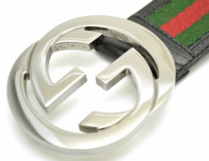 楽天市場】GUCCI グッチ GGキャンバス インターロッキング Gバックル 
