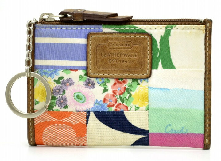 楽天市場】【財布】COACH コーチ パッチワーク キーホルダー付 コイン  