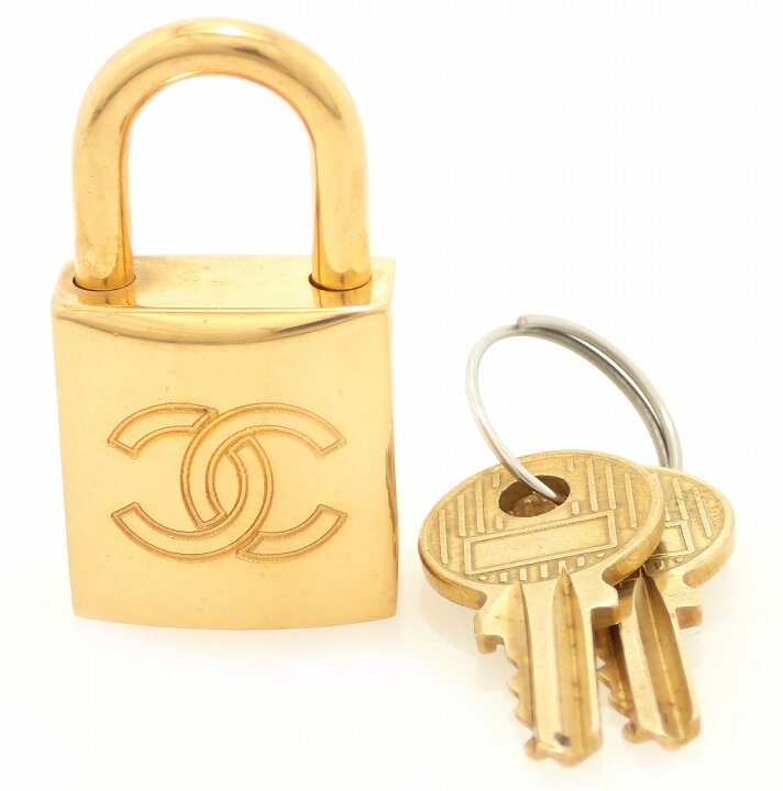 楽天市場】CHANEL シャネル カギ カデナ パドロック 南京錠 キー2つ  