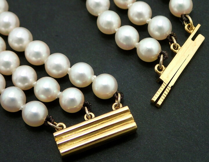 楽天市場】【ジュエリー】MIKIMOTO ミキモト 3連 ネックレス 真珠 5-7m  