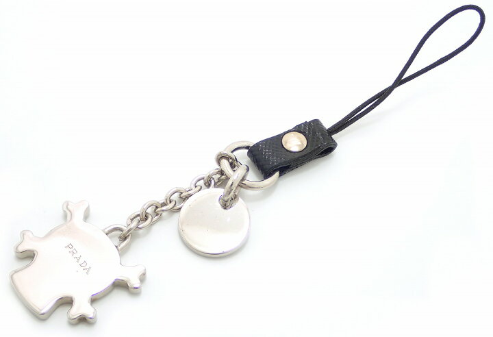 楽天市場】【未使用品】PRADA プラダ チャーム 携帯ストラップ スカル  