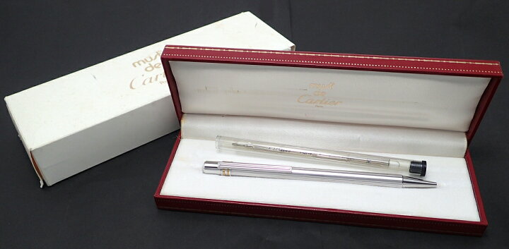 楽天市場】Cartier カルティエ 回転式 ボールペン シルバー 替芯付 