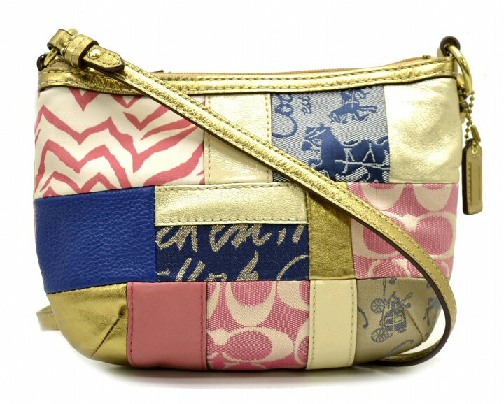 楽天市場】【未使用品】【バッグ】COACH コーチ パッチワーク ジップ  