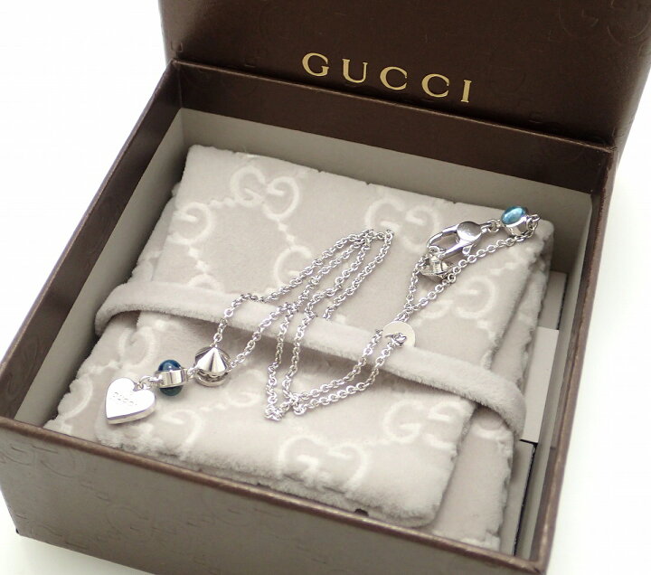楽天市場】【ジュエリー】GUCCI グッチ ハートモチーフ ネックレス  