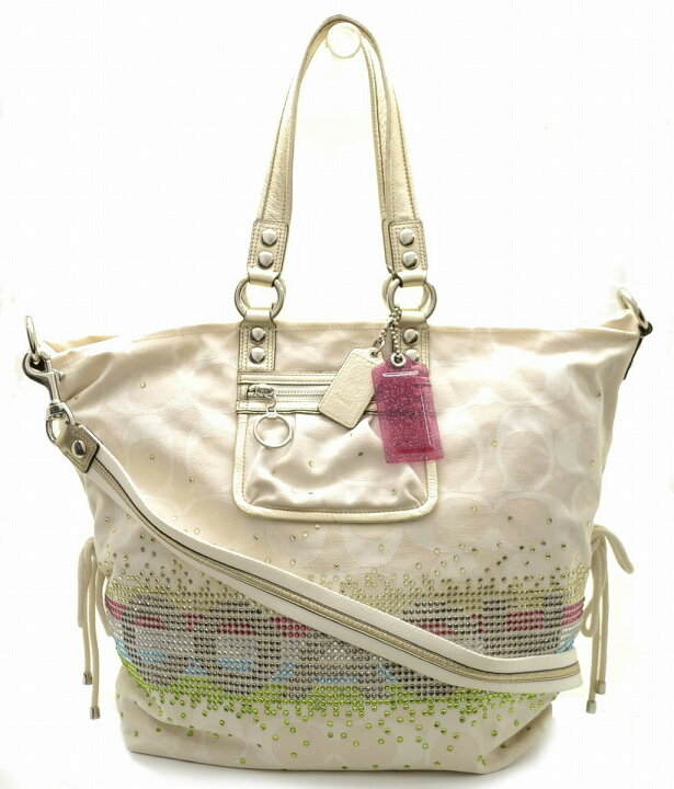 楽天市場】【バッグ】COACH コーチ シグネチャー スパンコール 2WAY 
