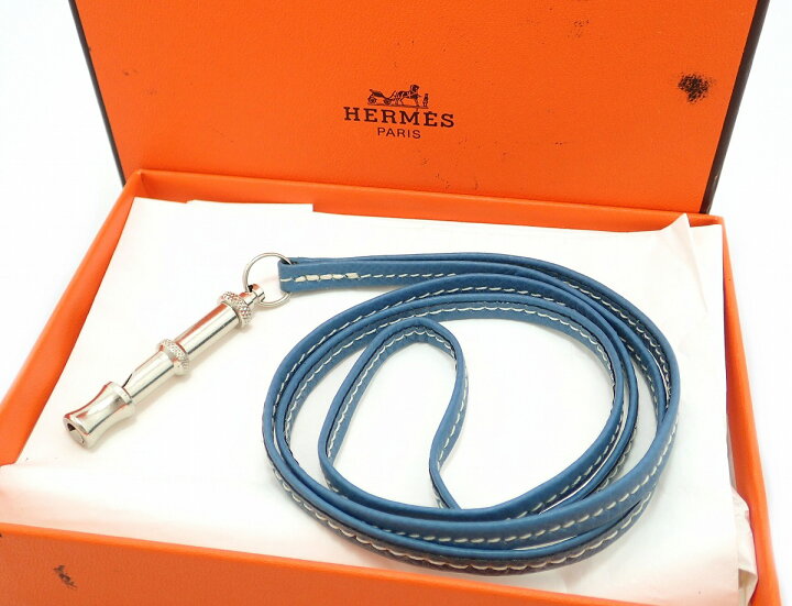 楽天市場】HERMES エルメス シフレ ホイッスル 笛 犬笛 ネックレス 