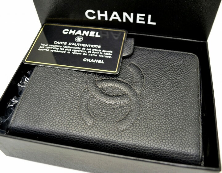 楽天市場】CHANEL シャネル キャビアスキン ココマーク 手帳カバー  