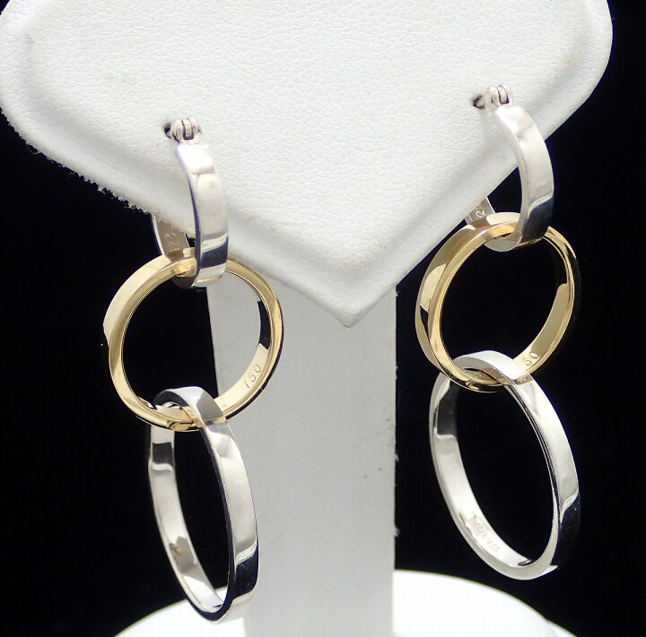 楽天市場】【ジュエリー】TIFFANY&Co. ティファニー 3連 フープ ピアス  