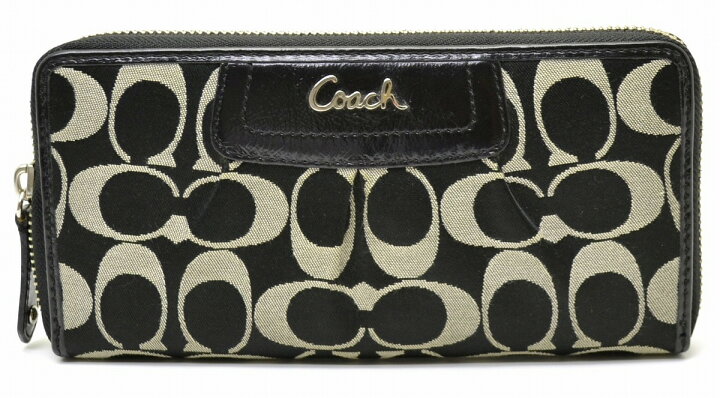 楽天市場】【財布】COACH コーチ シグネチャー ストライプ レザー 