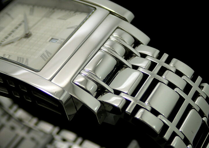 楽天市場】【ウォッチ】BURBERRY バーバリー スクエア デイト シルバー  