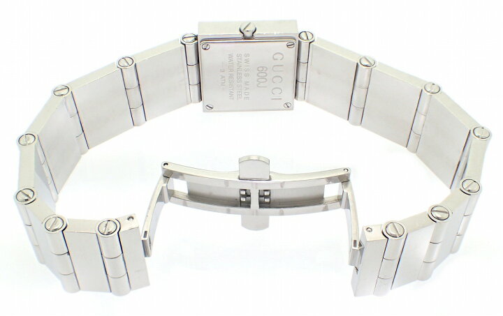 楽天市場】【ウォッチ】GUCCI グッチ スクエア シルバー文字盤  