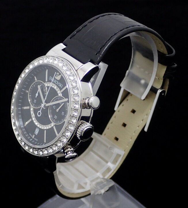 楽天市場】【ウォッチ】SWAROVSKI スワロフスキー クロノグラフ デイト  