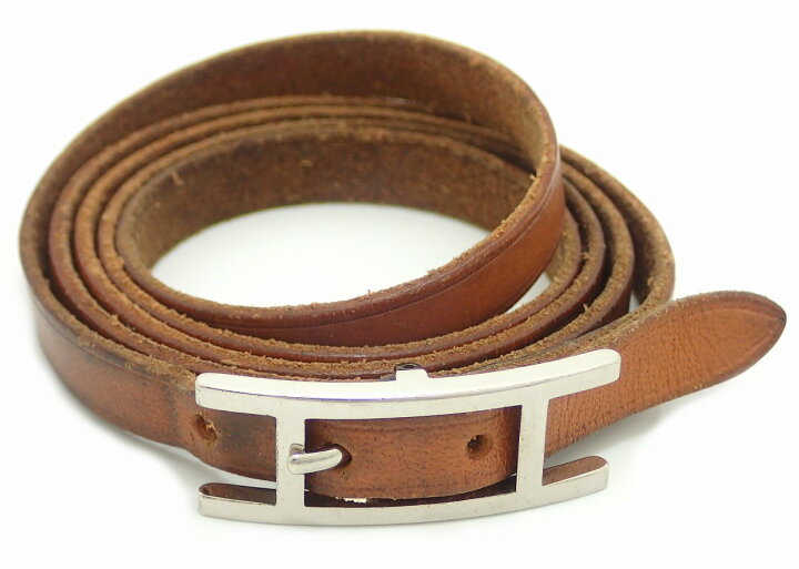 楽天市場】【ジュエリー】HERMES エルメス アピ3 レザー ブレスレット  