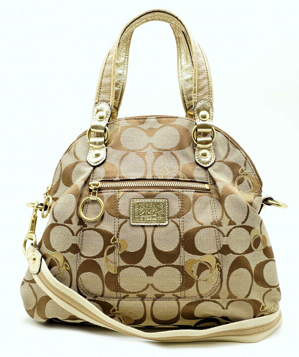 楽天市場】【バッグ】COACH コーチ ポピー シグネチャー ハンドバッグ  