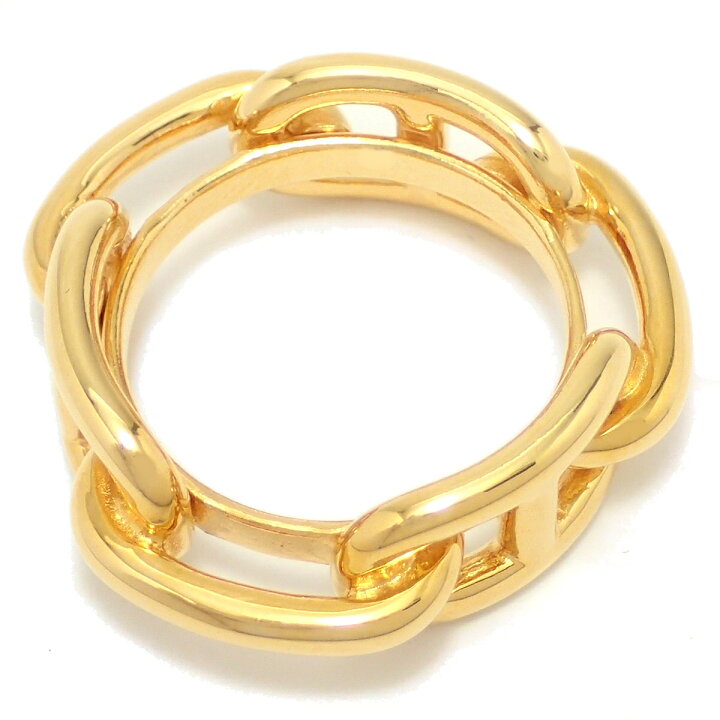 楽天市場】HERMES エルメス シェーヌダンクル スカーフリング ゴールド  