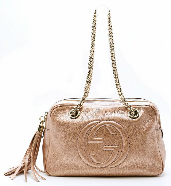 楽天市場】【バッグ】GUCCI グッチ ソーホー メタリックレザー 
