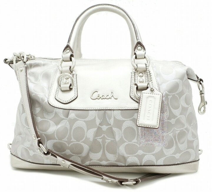 楽天市場】【バッグ】COACH コーチ シグネチャー ラージ ハンドバッグ  