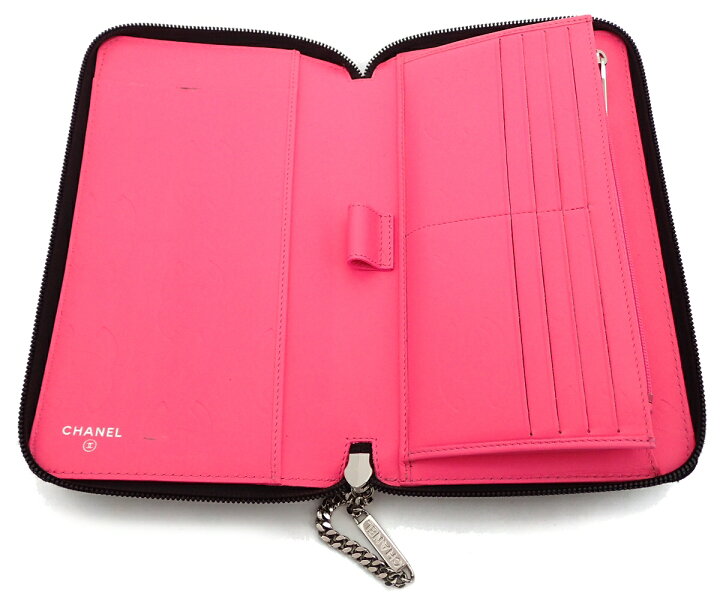 楽天市場】【財布】CHANEL シャネル カンボンライン ラウンド  