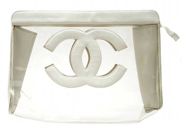 楽天市場】【バッグ】CHANEL シャネル ココマーク ビニールポーチ 