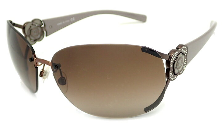 楽天市場】CHANEL シャネル カメリア サングラス ココマーク ブラウン  