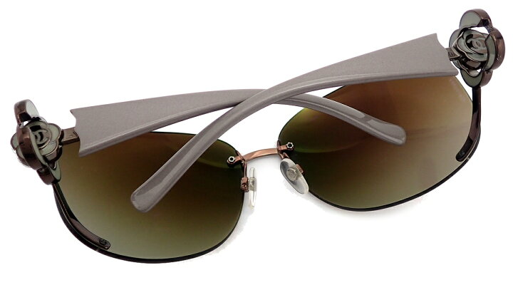 楽天市場】CHANEL シャネル カメリア サングラス ココマーク ブラウン  