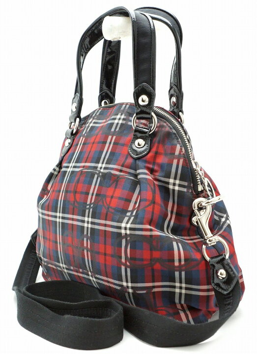 楽天市場】【バッグ】COACH コーチ ポピー シグネチャー チェック柄  