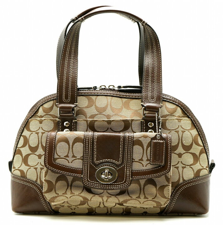 楽天市場】【バッグ】COACH コーチ ハンプトンズ シグネチャー ジップ 