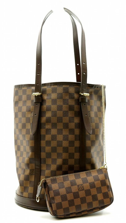 楽天市場】【バッグ】LOUIS VUITTON ルイ ヴィトン ダミエ バケットGM 