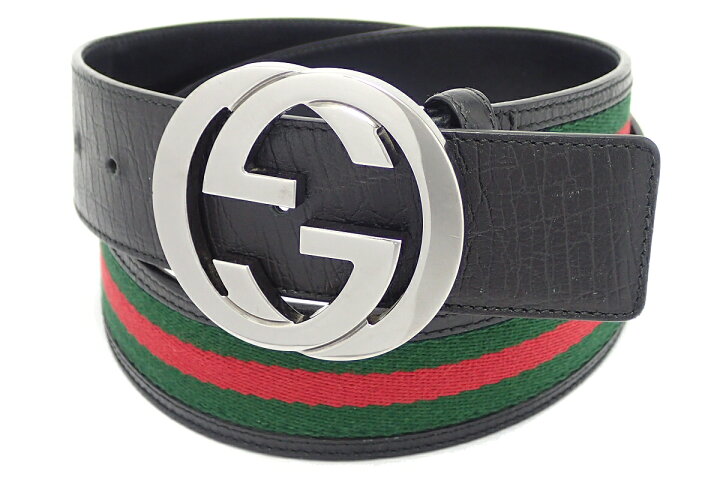 楽天市場】GUCCI グッチ GGキャンバス インターロッキング Gバックル 