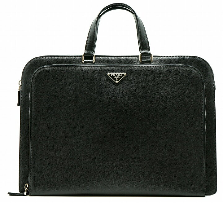 楽天市場】【バッグ】PRADA プラダ レザー ブリーフケース 書類カバン 