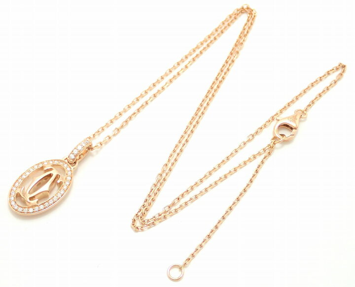 楽天市場】【ジュエリー】Cartier カルティエ ロゴ ドゥーブル C 
