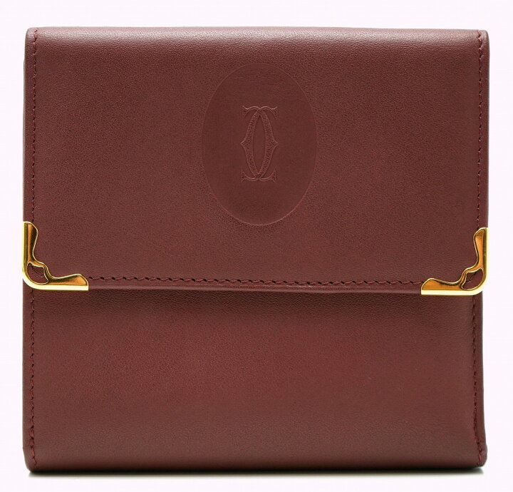 楽天市場】【財布】Cartier カルティエ マスト ライン 3つ折 ガマ口  