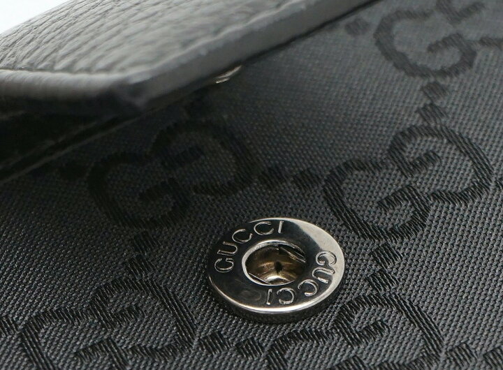 楽天市場】【未使用品】【財布】GUCCI グッチ GGナイロン レザー 2つ折 