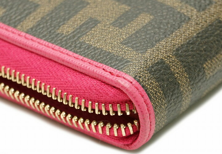 楽天市場】【財布】FENDI フェンディ ズッカ ズッカ柄 ラウンド 